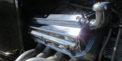 Ceramic-coated exhaust components with a bright metallic finish.